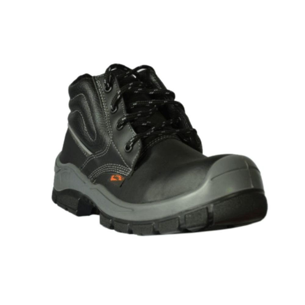 NEW MENS SAFETY WORK BOOTS- IMPACT & SLIP RESISTANT, WATERPROOF | BLACK SIZE 10